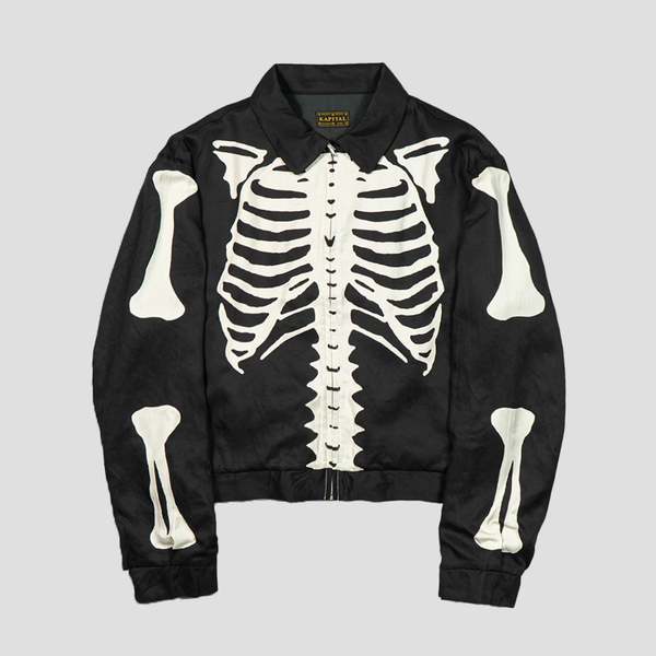 Kapital Rayon Twill Bone Drizzler Jacket - Black