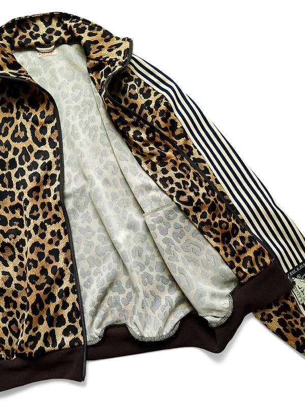 Kapital Smooth Jersey Leopard Stantman & Woman Track Jacket
