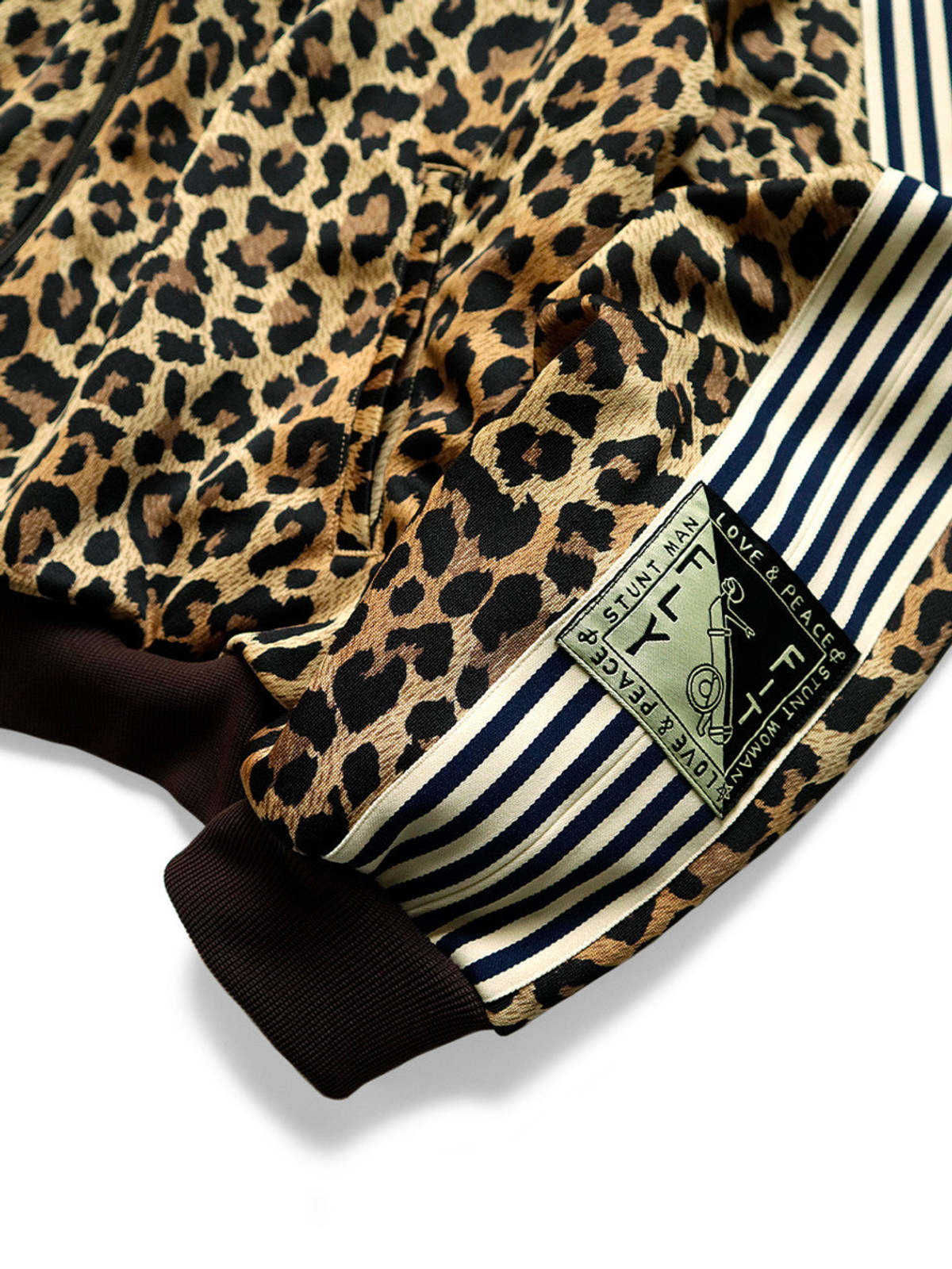 Kapital Smooth Jersey Leopard Stantman & Woman Track Jacket