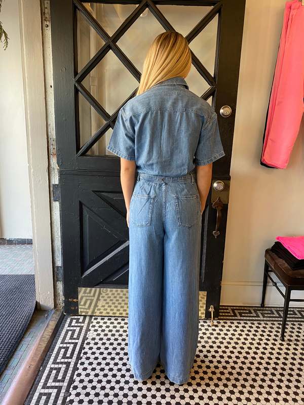 Rag & Bone Ultra Featherweight Sofie Cropped Jumpsuit - Billie