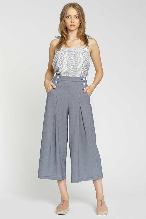 dra Nico Pant - Provence Gingham