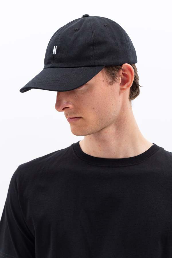 The Envoy Professional cotton cap 黒BLACK Solid Cotton Twill 5 Panel Prostyle Snap Cap - Black OSFM at