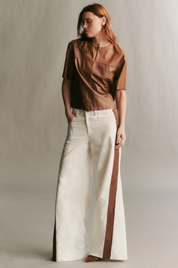 TWP Almost Famous Jean - White/Cigar