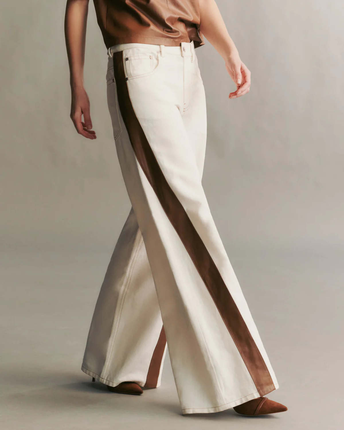 TWP Almost Famous Jean - White/Cigar - Image 2 of 4