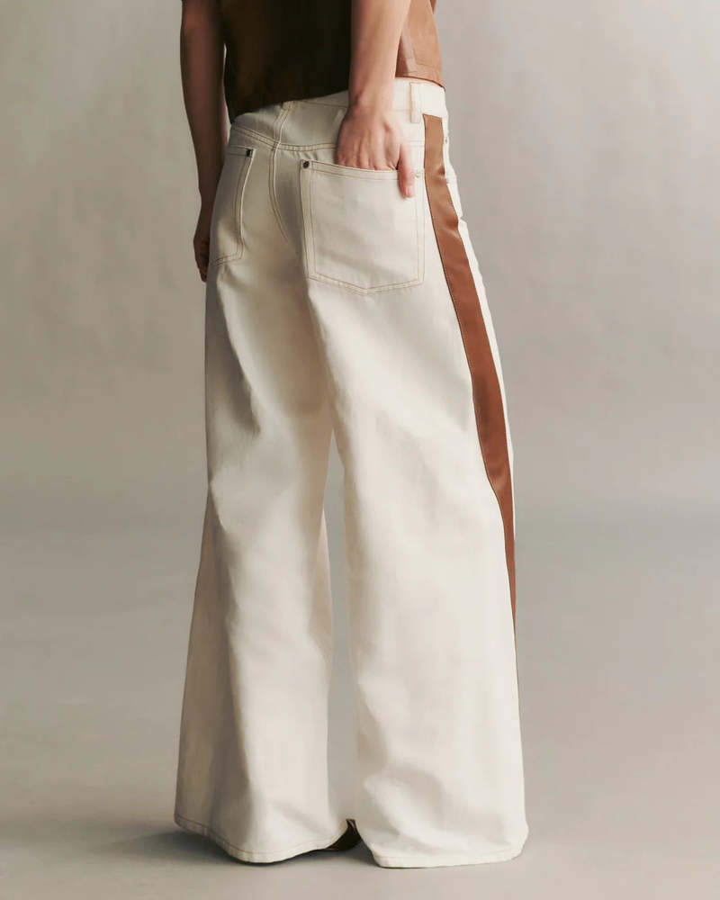 TWP Almost Famous Jean - White/Cigar