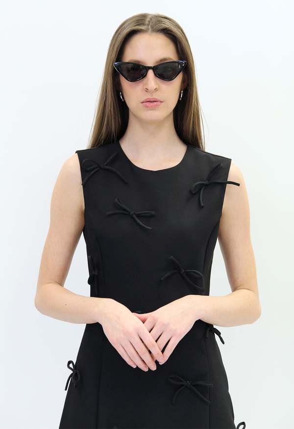 black dress next day delivery Leighton Black Maxi Dress