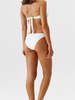 Melissa Odabash Brisbane Bikini Bottom - White Ribbed - Thumbnail 4