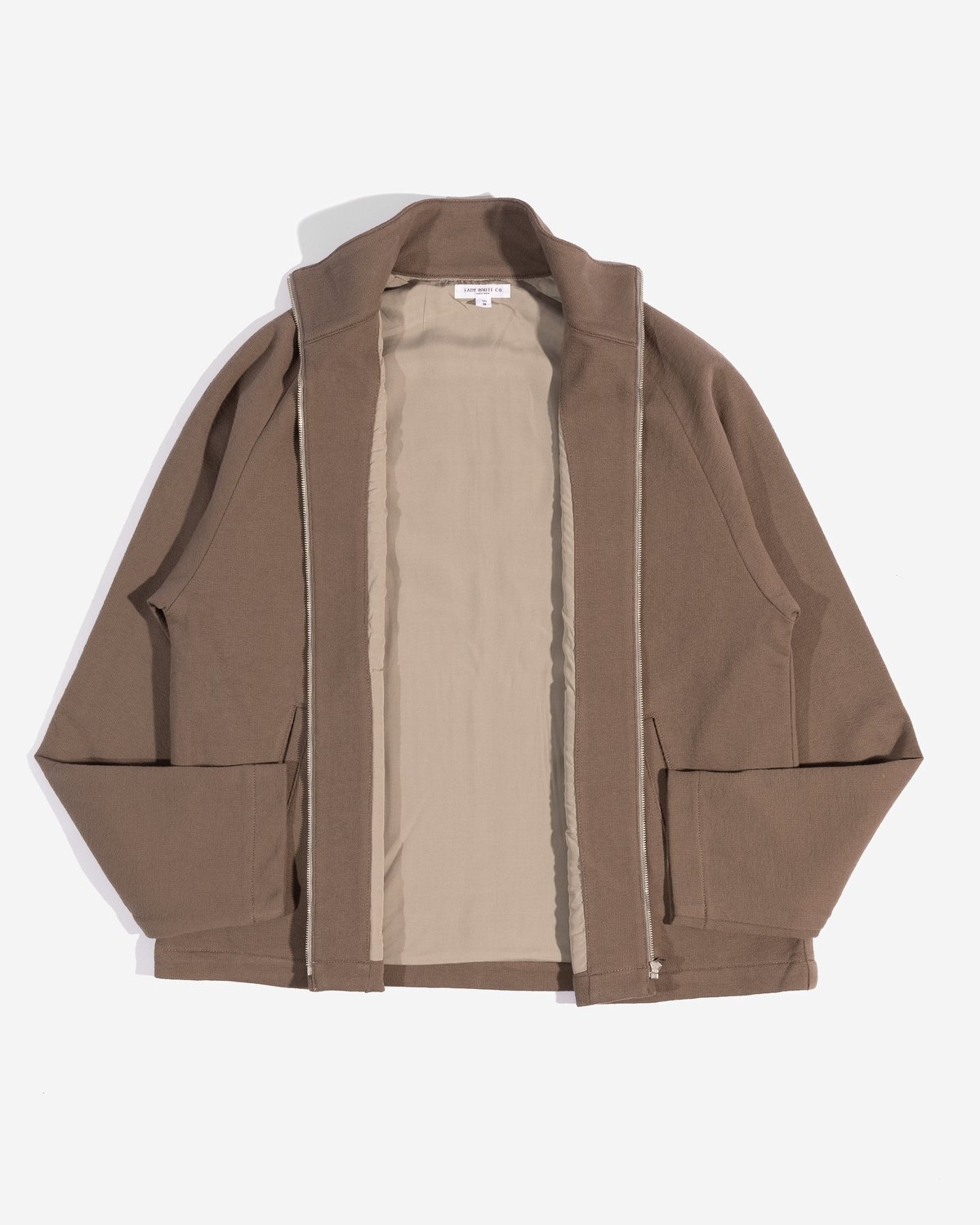 Lady White Co. Textured Track Jacket - Deep Cement | Garmentory