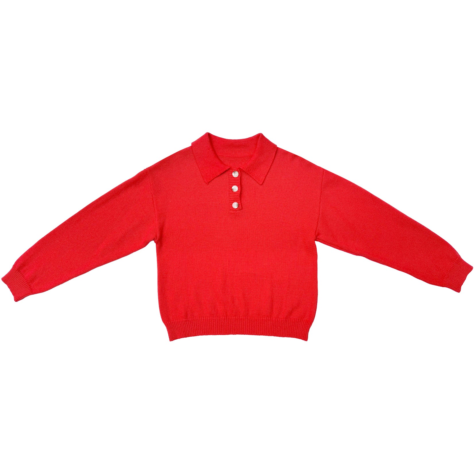 Ali Golden Polo Pullover - Poppy | Garmentory