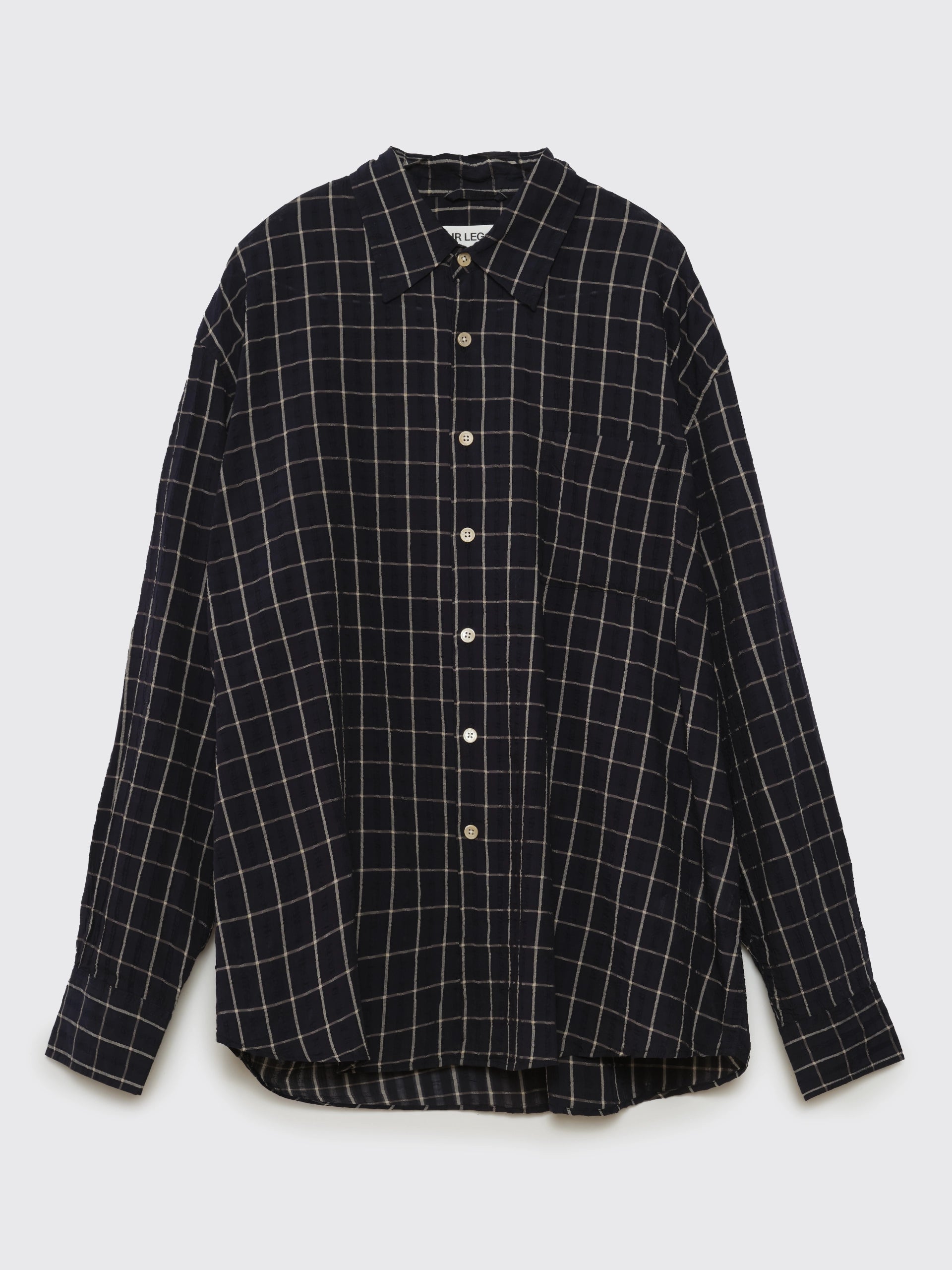 Our Legacy Above Shirt - Dark Mediterranean Check | Garmentory