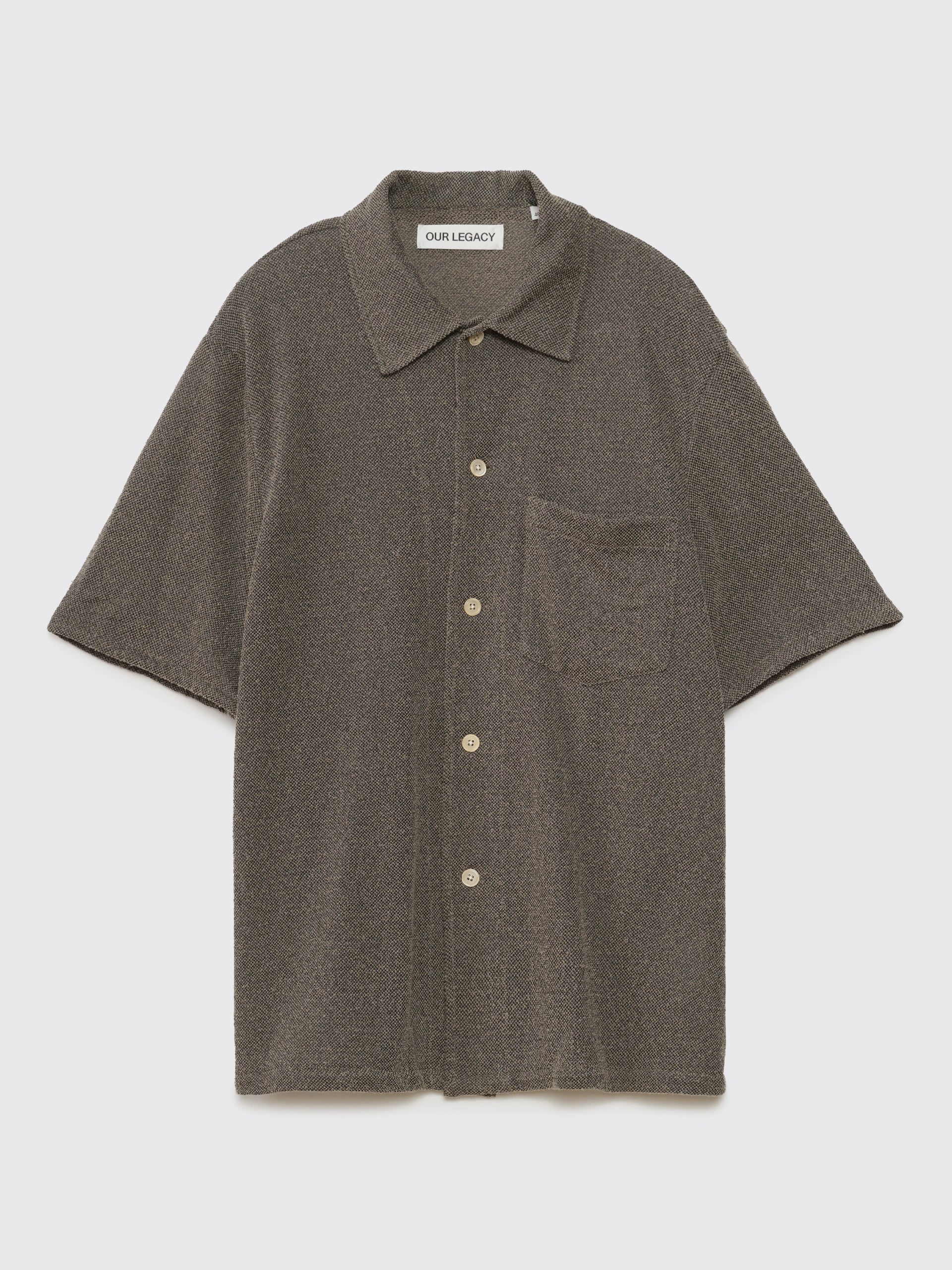 Our Legacy Shortsleeve Box Shirt - Muck Boucle | Garmentory
