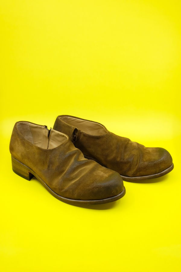 Edward Cuming Tobacco Suede Leather Lace Up Brogue - Brown