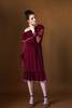 Arteaga Chiffon Chandra Dress - Tibetan Red - Thumbnail 3