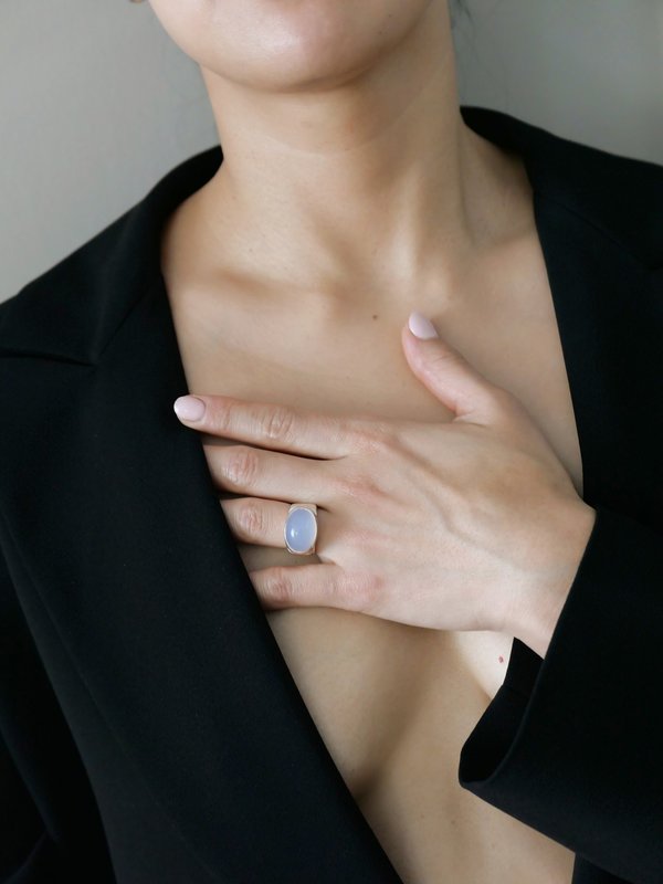 ＜SOPHIE BUHAI＞SMALL SHELL MOTIF RING/リング Onyx Shell Ring | Sophie Buhai