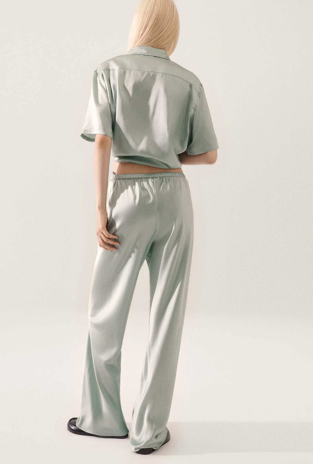 Bias Cut Pants Hazelnut