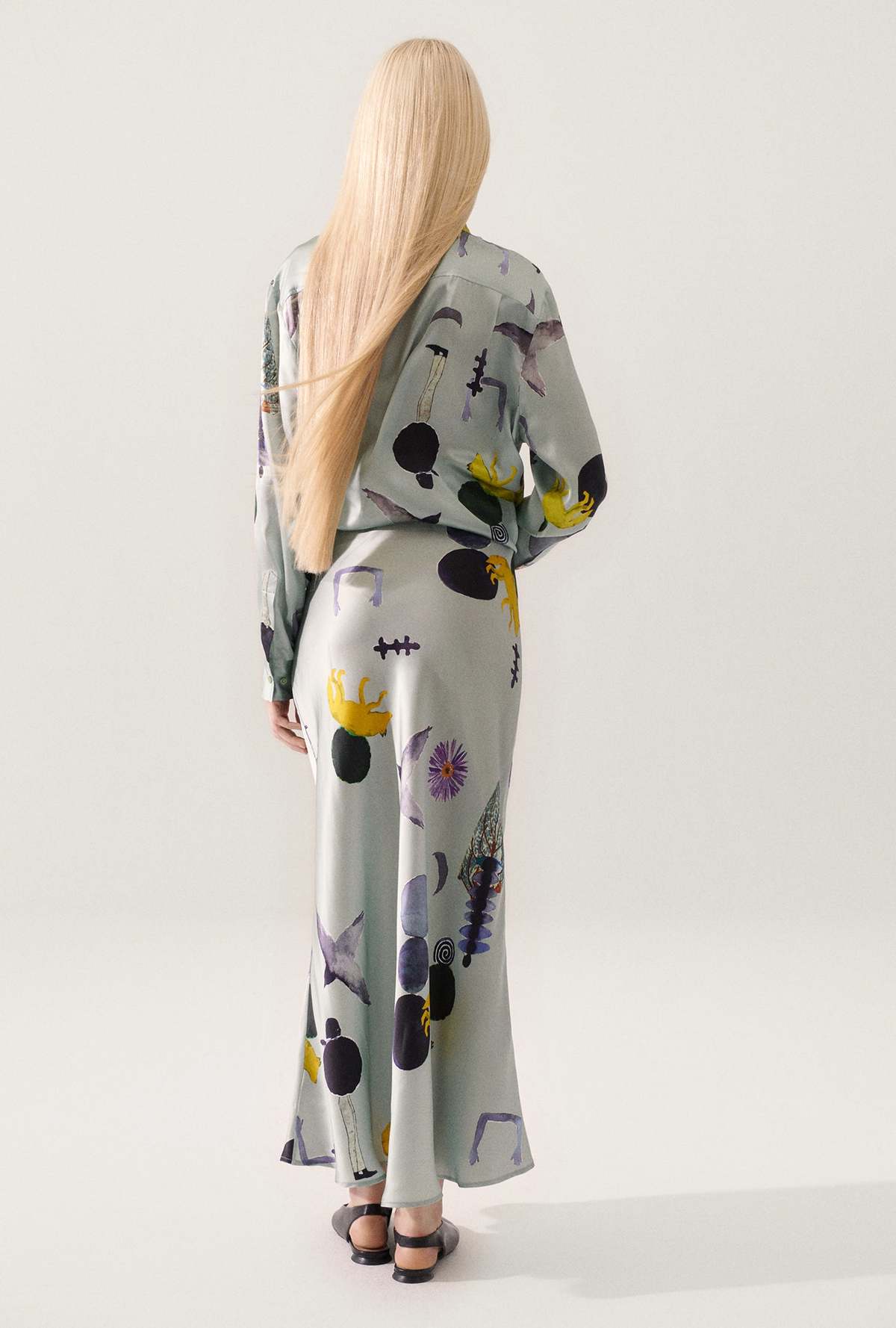 Silk Laundry Long Bias Cut Skirt - Protection - Image 2 of 4