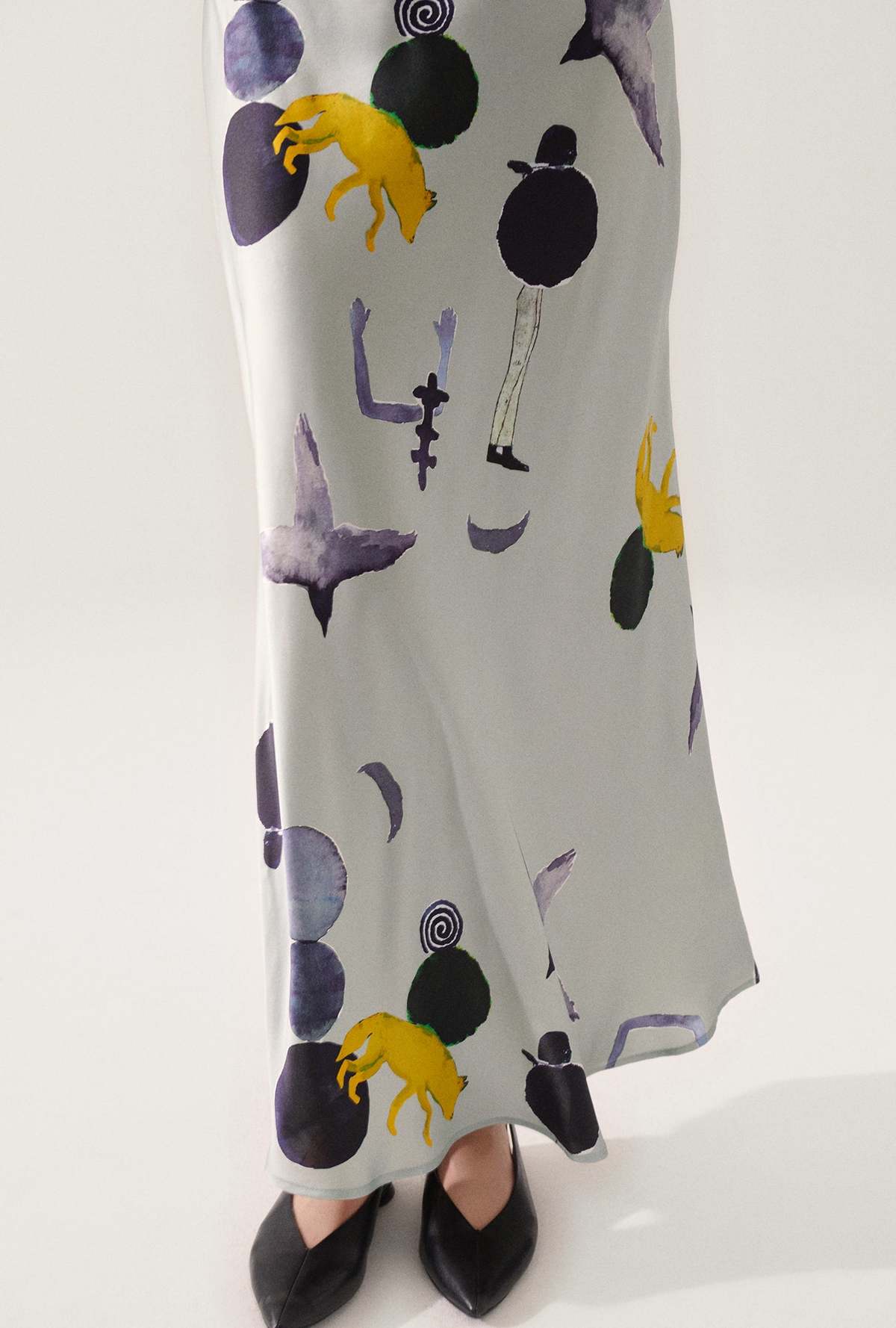 Silk Laundry Long Bias Cut Skirt - Protection - Image 3 of 4