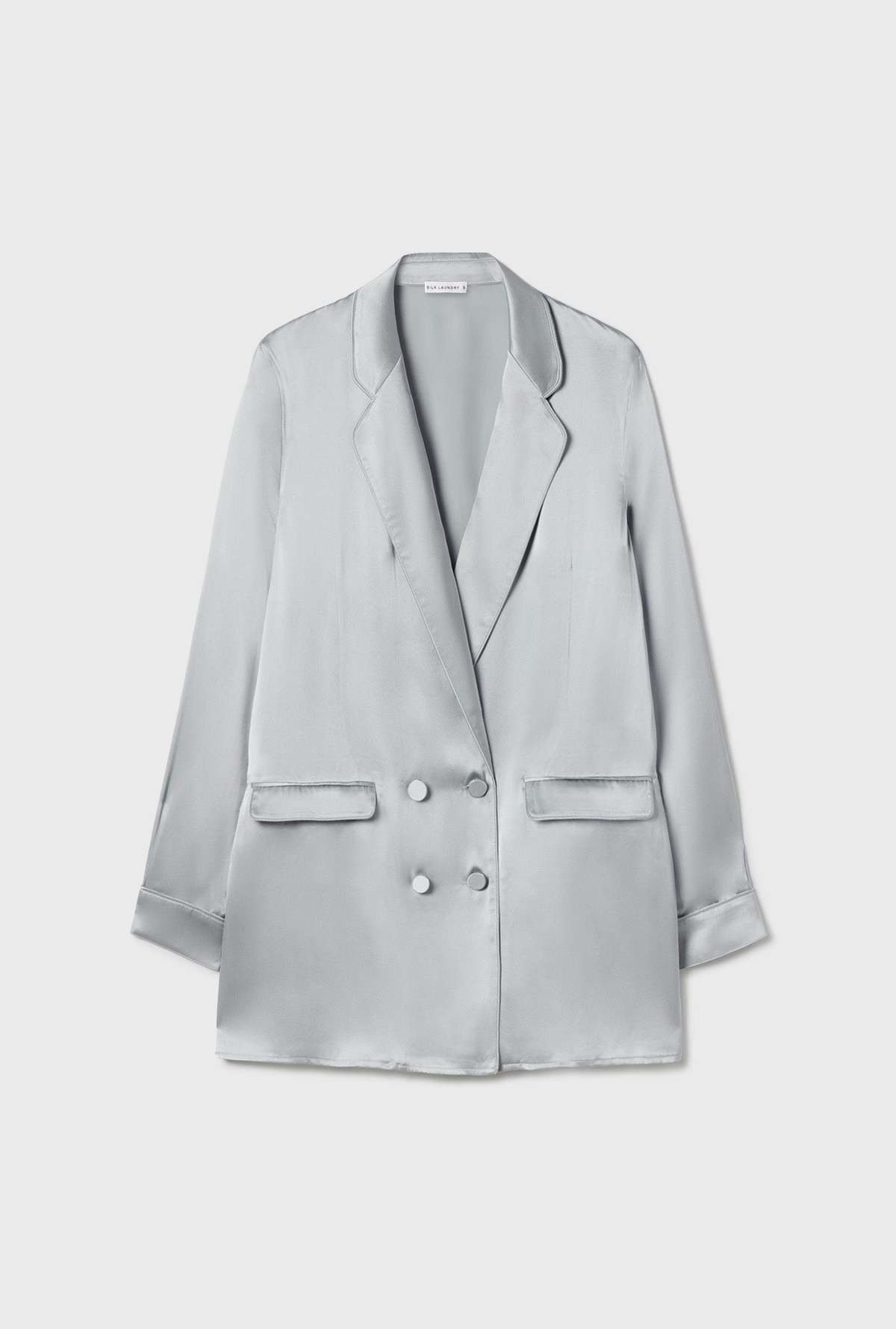 Silk Laundry RELAXED BLAZER - ALABASTER - Image 6 of 6
