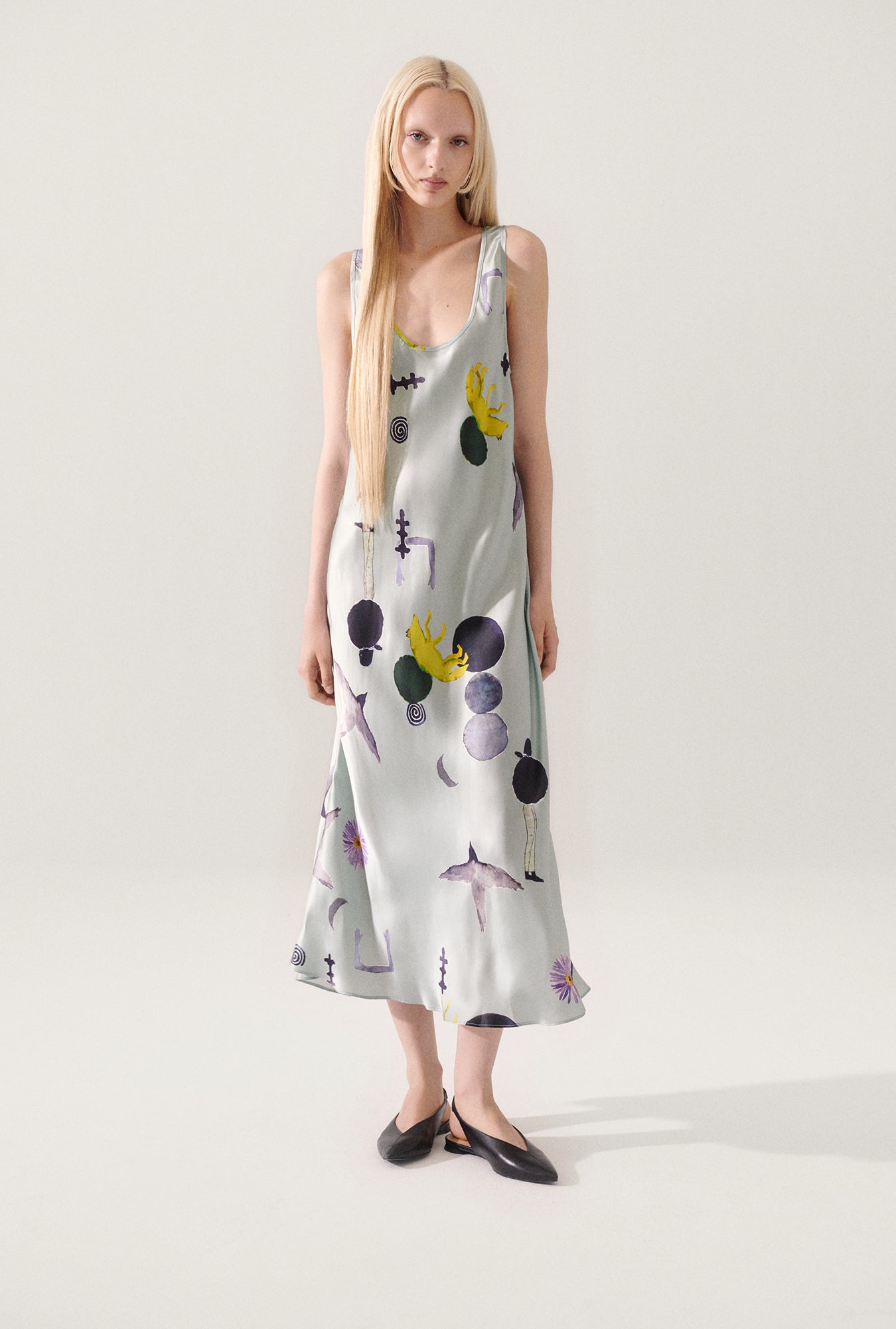 silk laundry scoop neck dress Silk Laundry Scoop Neck Dress
