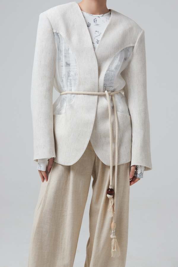 KIJUN POND BLAZER - IVORY