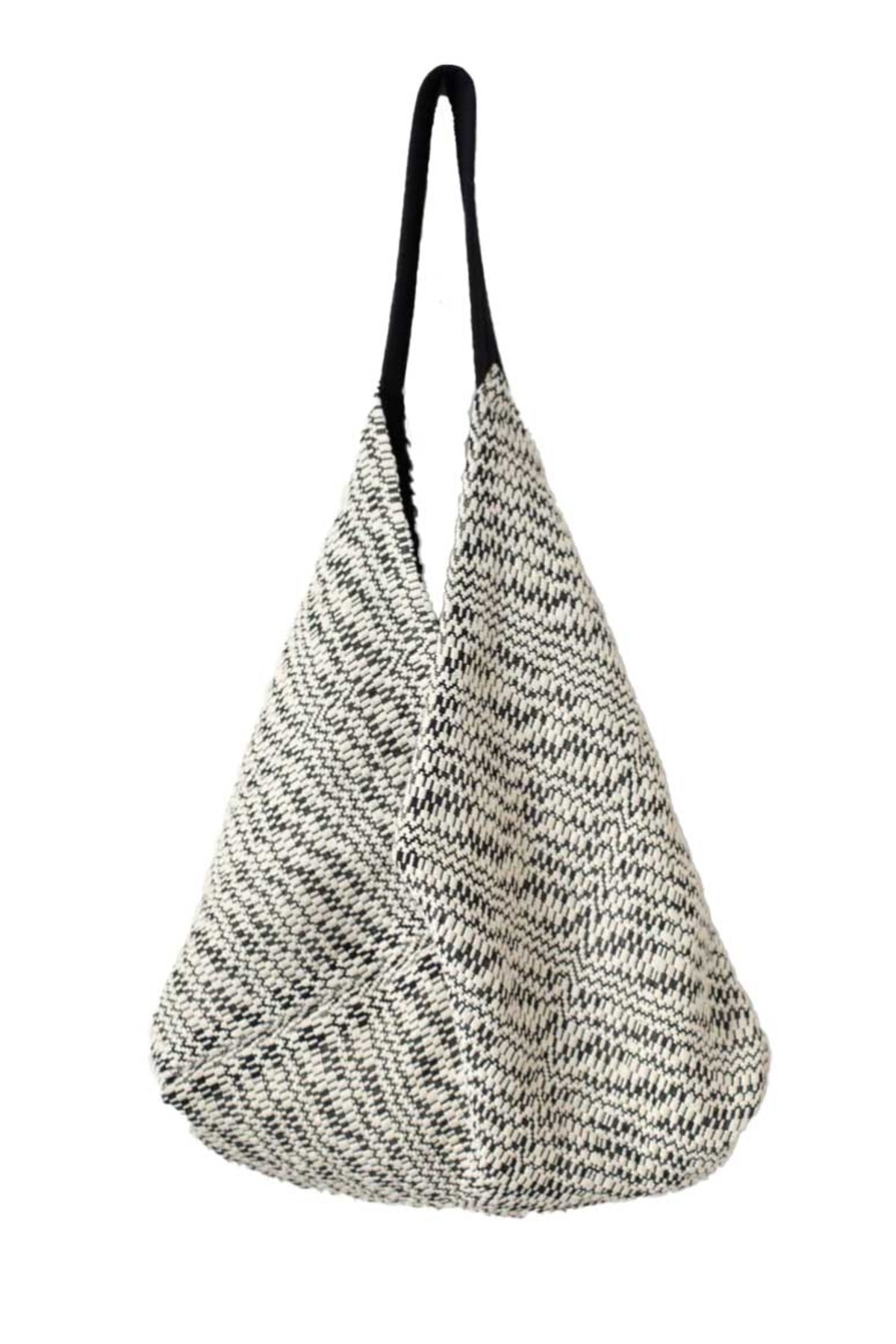 Jan-Jan Van Essche Broken Waves Woven Bag - Black/White | Garmentory