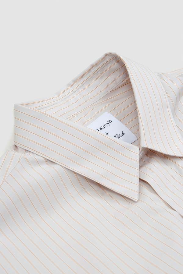CristaSeya Handmade Shirt - Orange Stripe | Garmentory