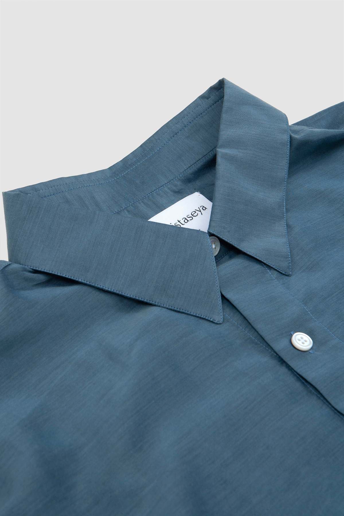CristaSeya Handmade Shirt - Petrol | Garmentory