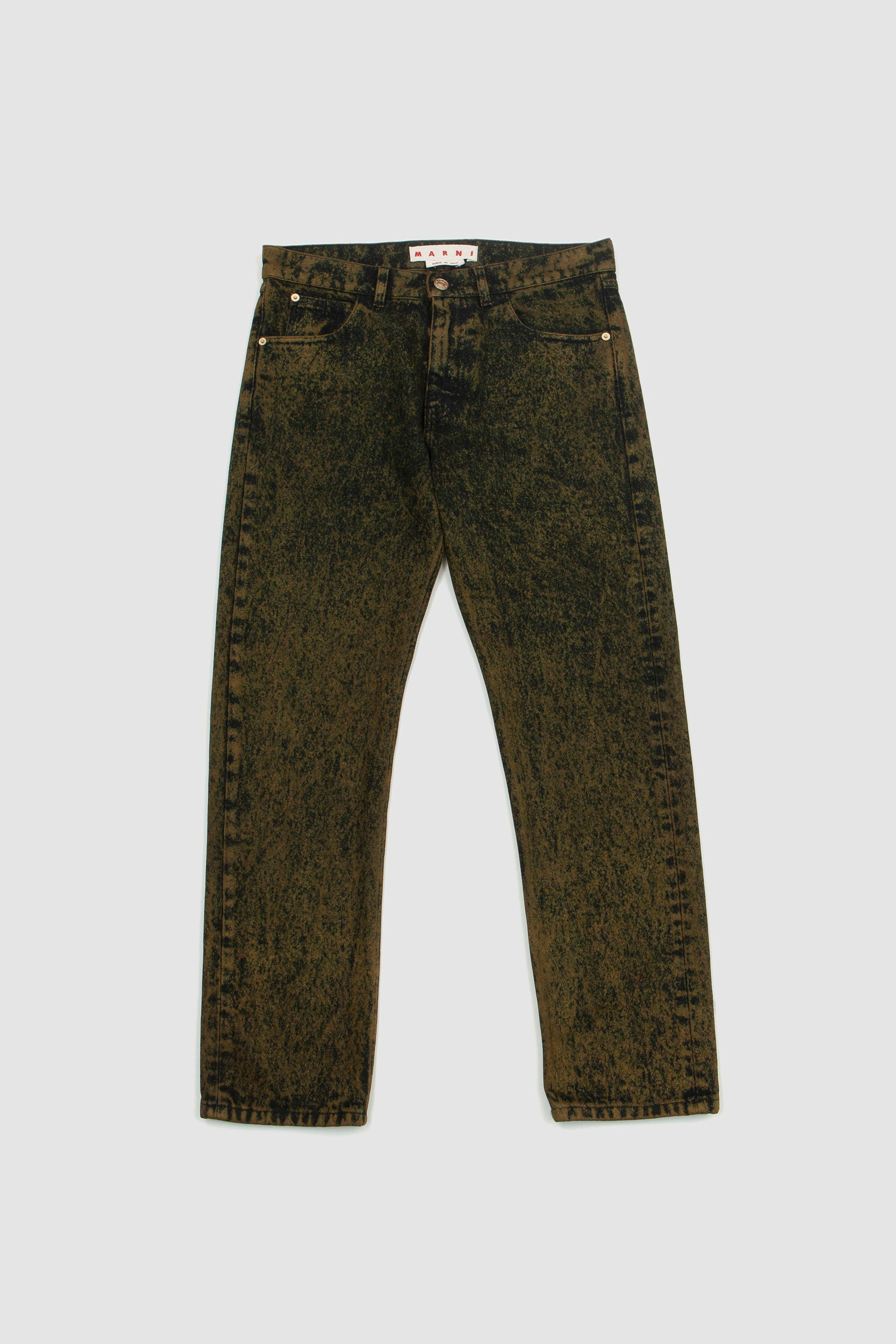 Marni Marble Dyed Jeans - Leav Green | Garmentory