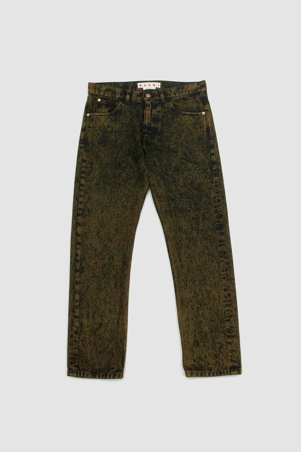 Marni Marble Dyed Jeans - Leav Green | Garmentory