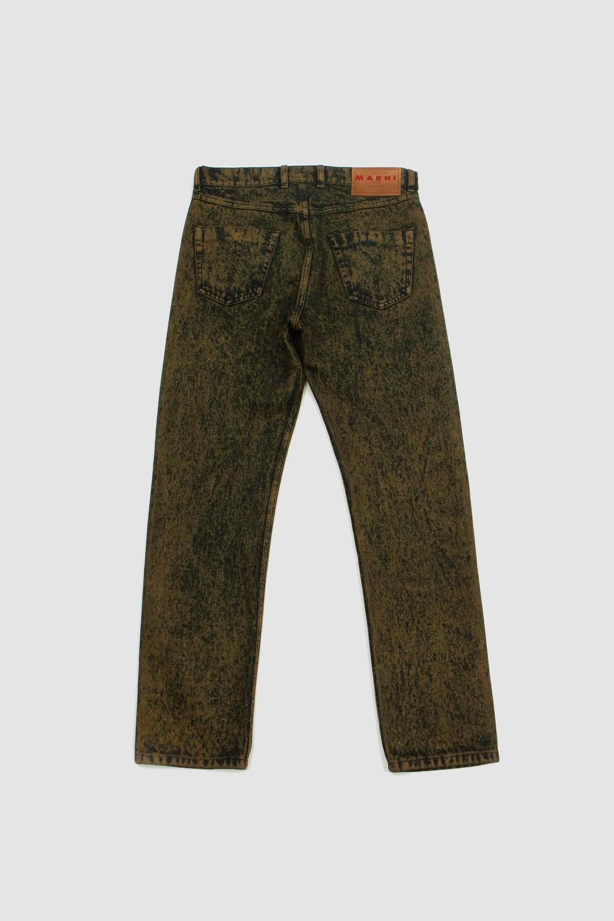 Marni Marble Dyed Jeans - Leav Green | Garmentory