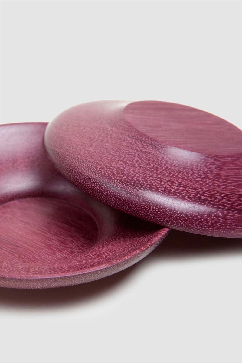CristaSeya Handturned Small Plate - Beet Red | Garmentory