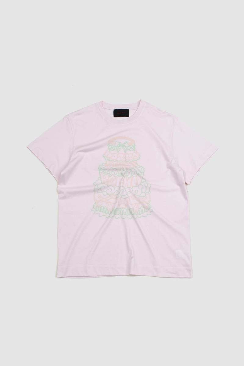 Simone Rocha ケーキ Tシャツ a3176 Simone Rocha SS T-Shirt W/ Cake Print | Garmentory