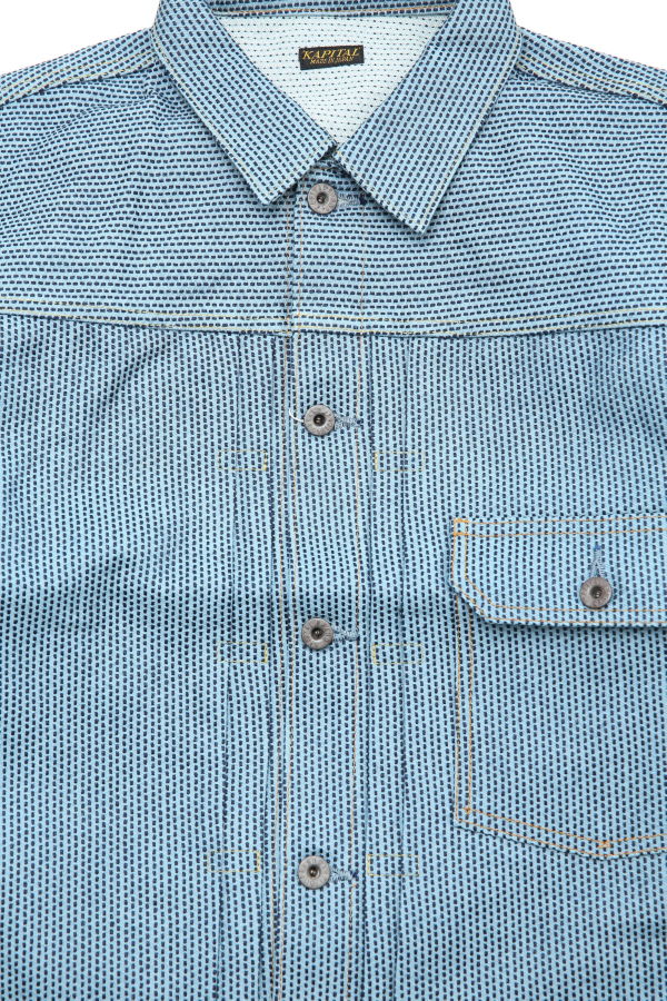 Kapital Century Denim 1st Jacket No.3-S+A - Blue