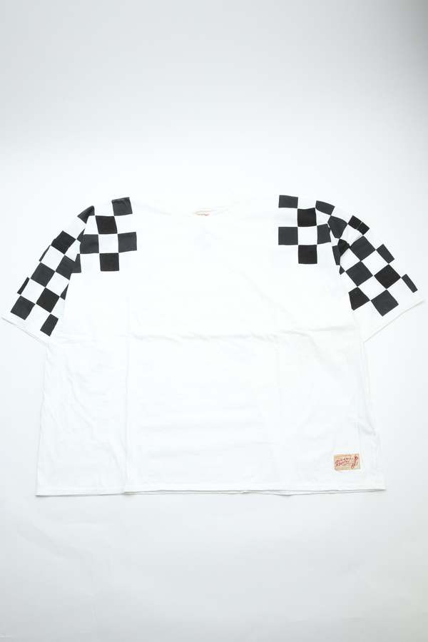 Kapital Jersey Racer Flag Huge T - White