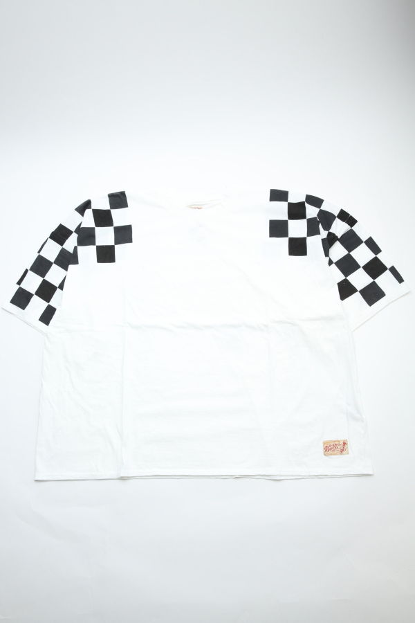 Kapital Jersey Racer Flag Huge T - White