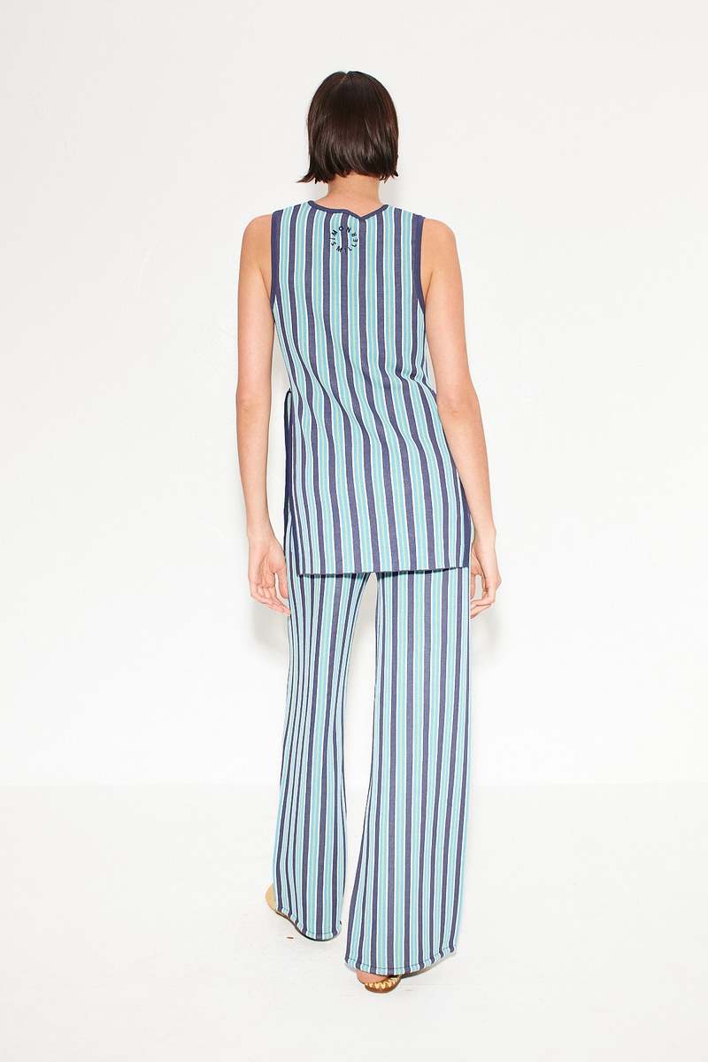 Simon Miller Knits By Leet Top - Ink Olive Stripe | Garmentory