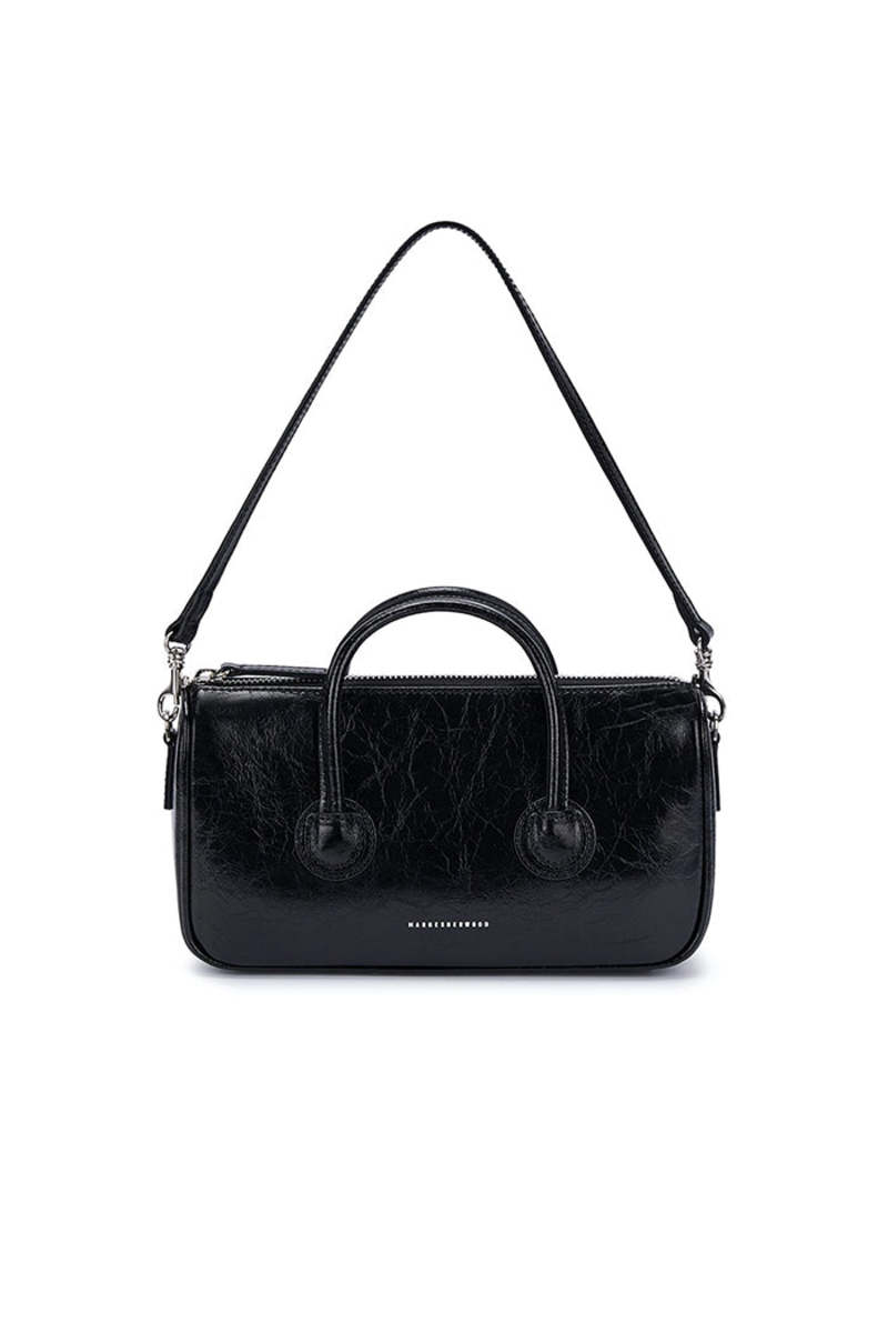 ☆人気☆【MARGE SHERWOOD】☆ZIPPER SMAL.L☆ミニバッグ☆ Marge Sherwood Small Zipper Bag - Glossy Black | Garmentory