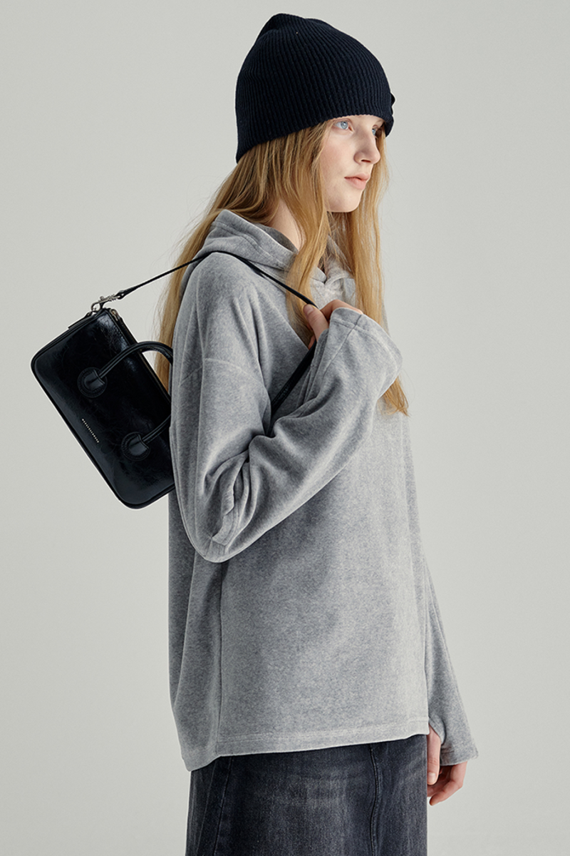 Marge Sherwood Small Zipper Bag - Glossy Black | Garmentory
