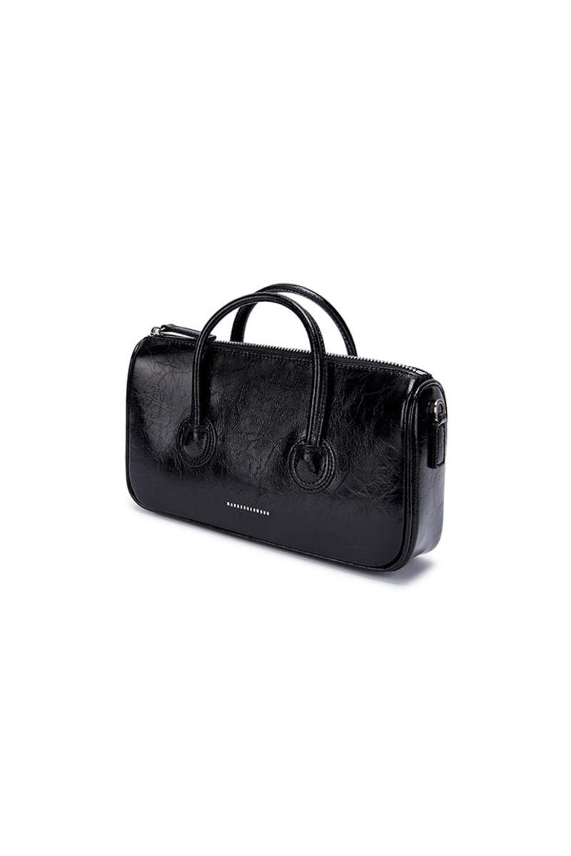 Marge Sherwood Small Zipper Bag - Glossy Black | Garmentory