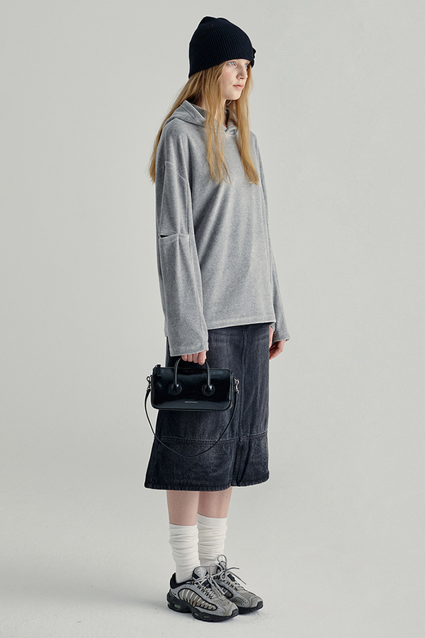 Marge Sherwood Small Zipper Bag - Glossy Black | Garmentory