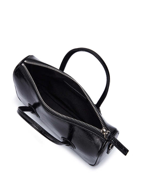 Marge Sherwood Small Zipper Bag - Glossy Black | Garmentory