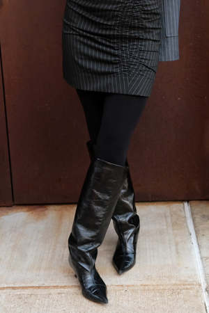 靴 SOFT SLOUCHY HIGH SHAFT BOOT NAPLACK Ganni Soft Slouchy High Shaft Boot - Naplack Black | Garmentory