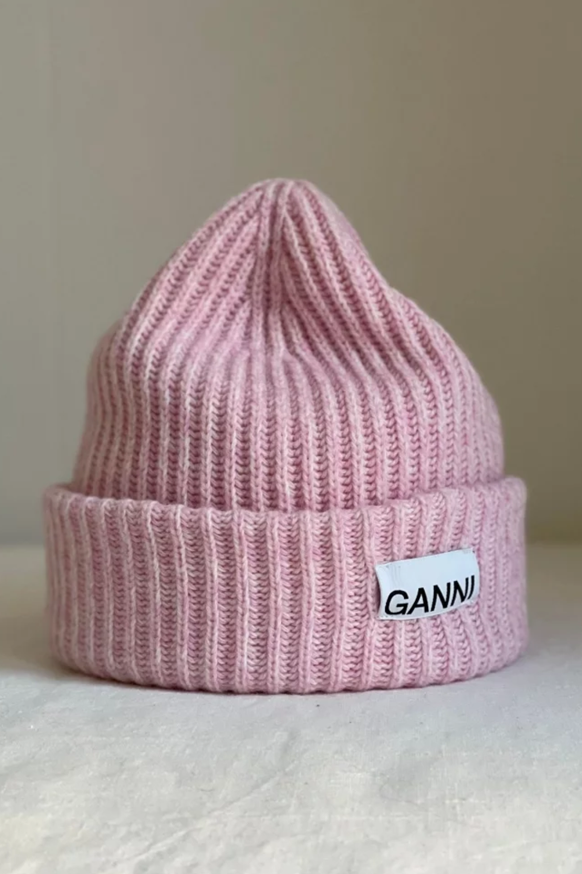 Ganni STRUCTURED RIB BEANIE - LILAC SACHET | Garmentory