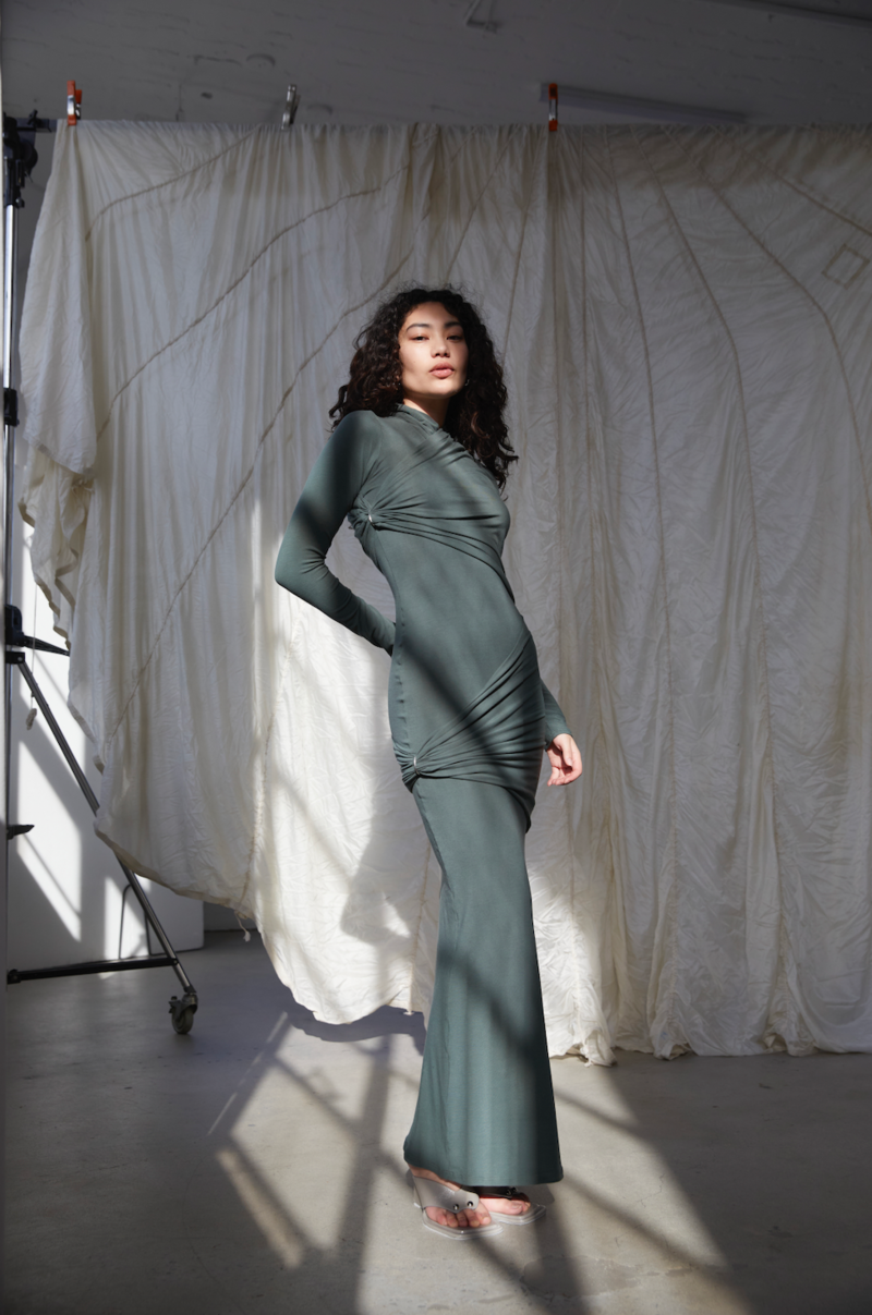 paris georgia dress green Paris Georgia Sylvie Dress in Black