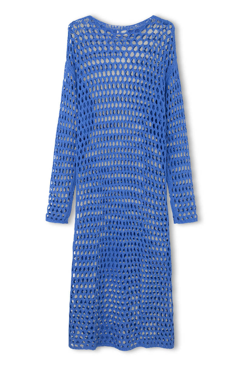 Zulu & Zephyr Crochet Knit Dress - Sky | Garmentory