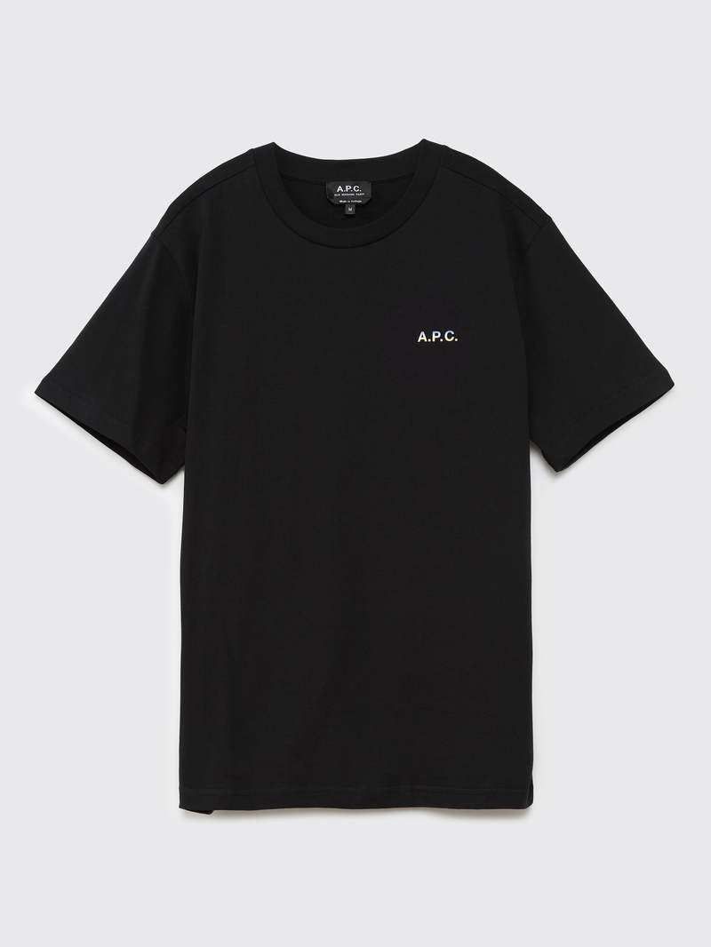 A.P.C|SHORT-SLEEVED ROUND NECK T-SHIRTS (Nolan T-Shirt A.P.C. Nolan T Shirt - Black | Garmentory