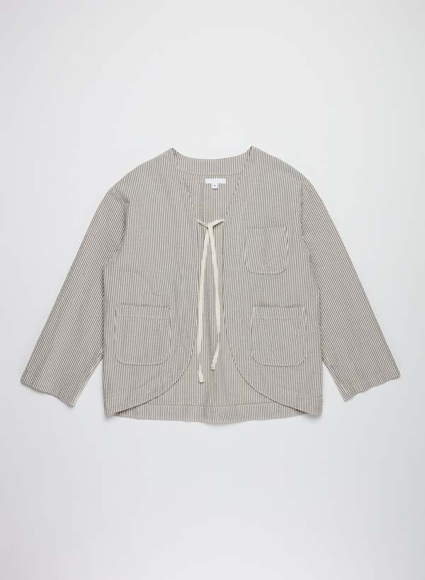 Engineered Garments Cutaway Cotton Seersucker Jacket - Navy