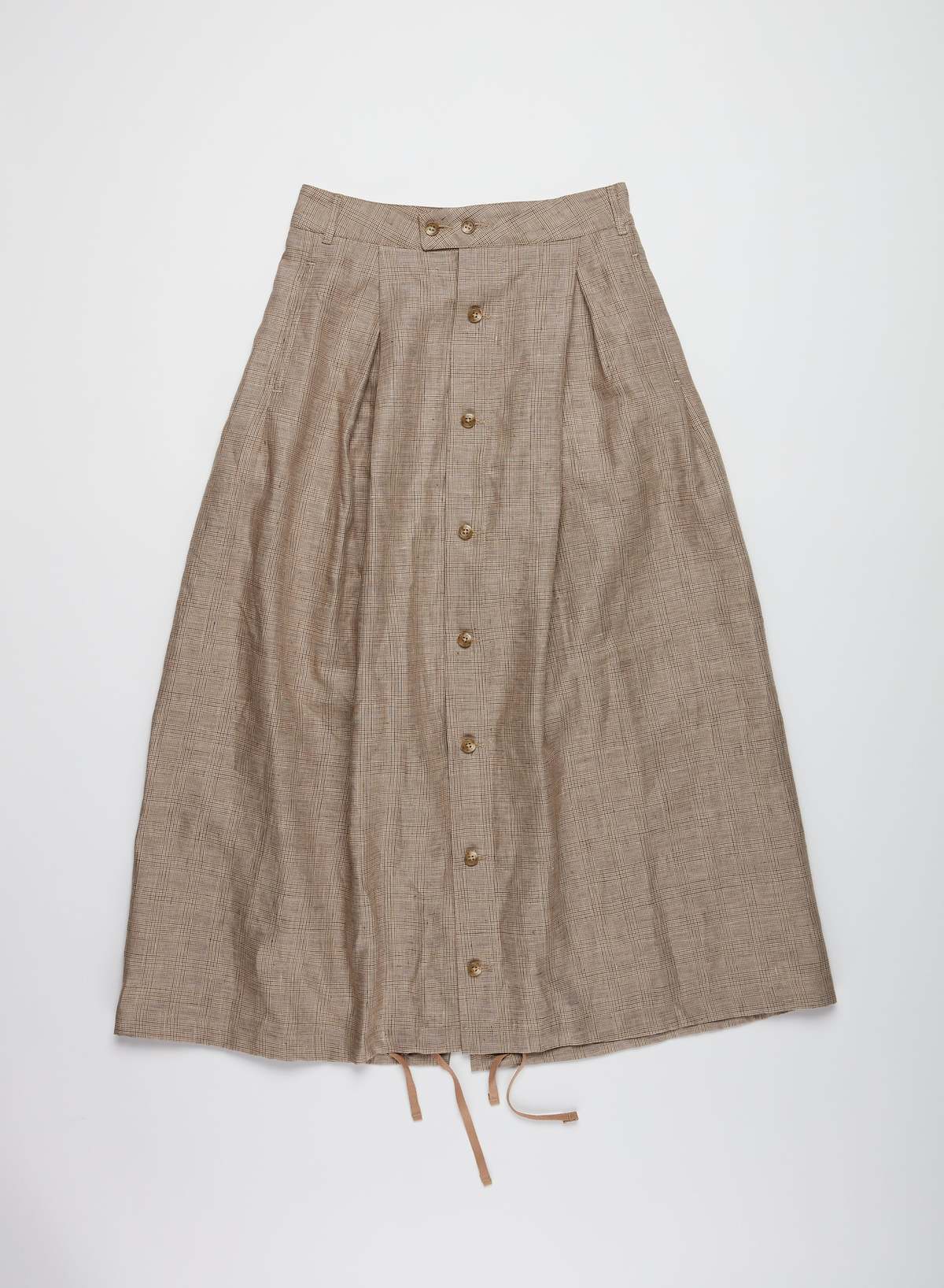 Engineered Garments｜SKIRTS (Tuck Skirt Dk.Navy Floral P Engineered Garments - Women's Tuck Skirt - Navy / Natural