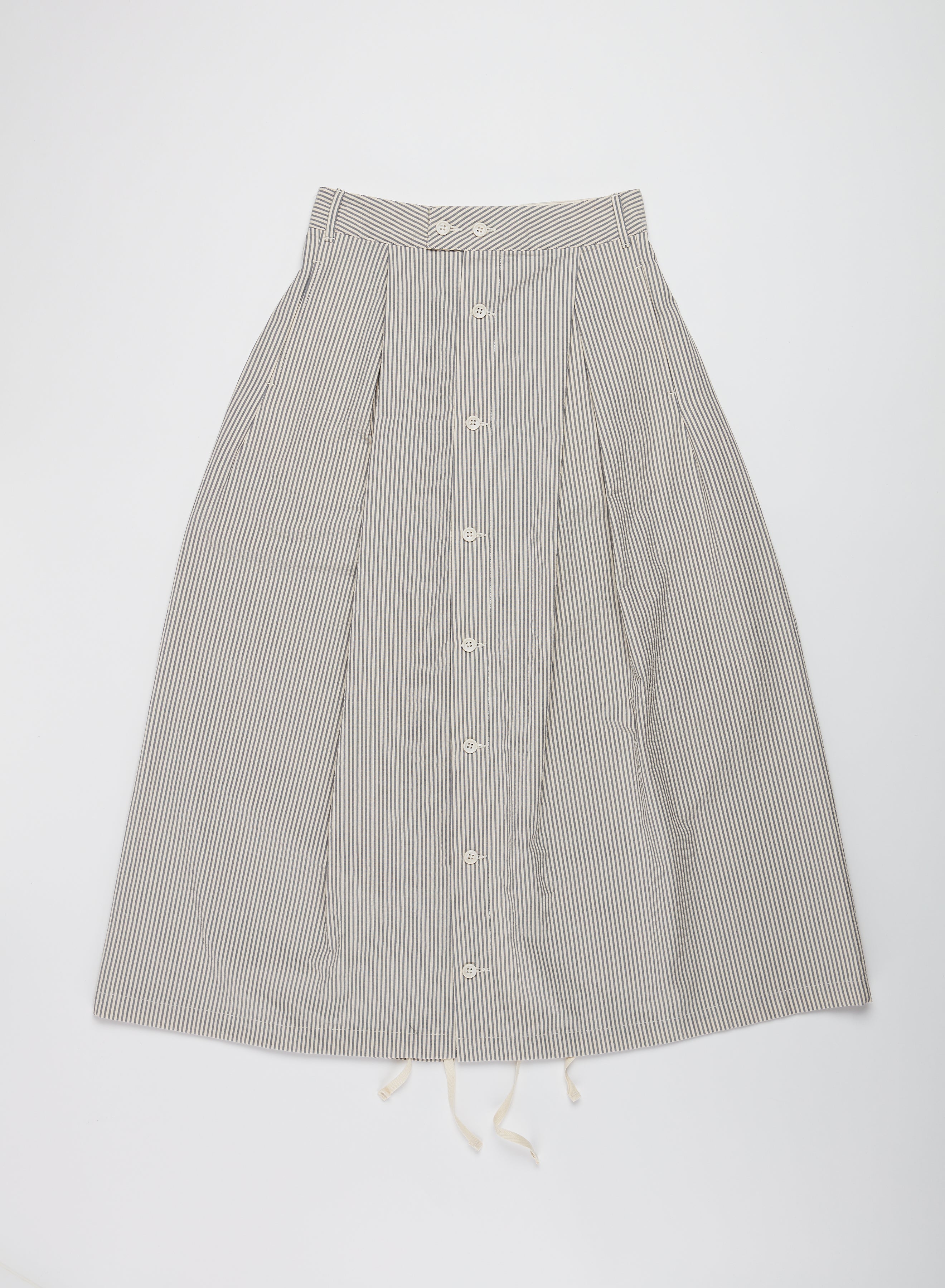 Engineered Garments｜SKIRTS (Tuck Skirt A - Dk Navy Cott Engineered Garments Tuck Cotton Corduroy Skirt - Dark Navy