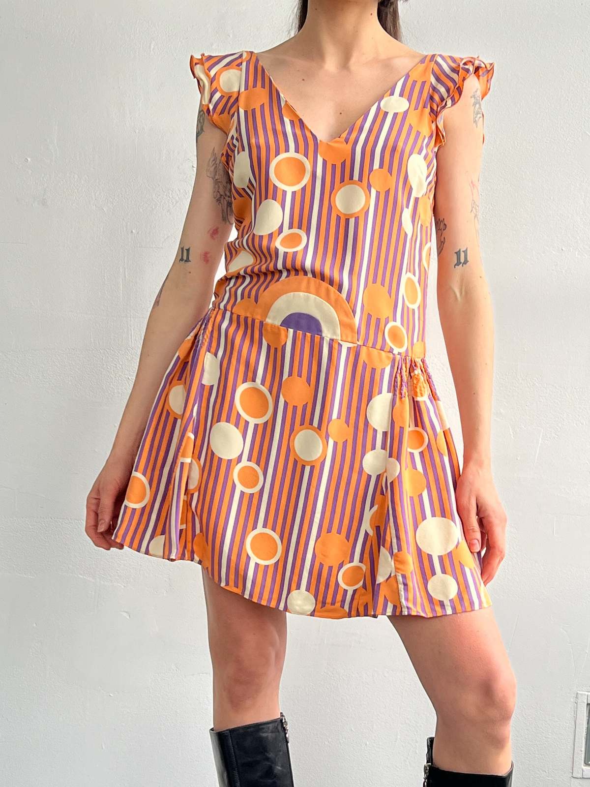 marc jacobs orange dress Marc by Marc Jacobs Celia Silk and Linen-blend Dress in Tomato Red UFO No More